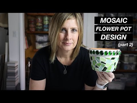 HOW TO MOSAIC A FLOWER POT - part 2 | Prepping, Grouting, and Sealing