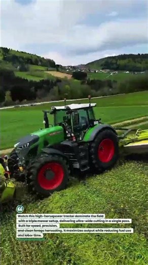 Triple Mower Tractor Beast | 10M Cutting Power #Farming #Tractor #AgriTech