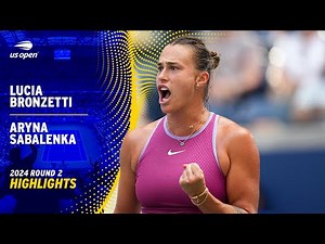 Lucia Bronzetti vs. Aryna Sabalenka Highlights | 2024 US Open Round 2