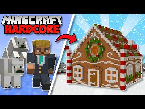 I Built A GINGERBREAD HOUSE in Minecraft 1.19 Hardcore (#65)