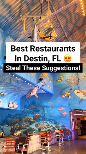 Victoria + Terrence on Instagram: "Where to eat in Destin, Florida! 😍 Here are some of the best restaurants in Destin that you must try during your trip! . . . . . . . . #reels #adventure #nature #discoverearth #welivetoexplore #wildernessculture #amongthewild #awesomeearth #travel #awakethesoul #takemoreadventures #hiddengems #america #usa #earthfocus #budgetlife #floridatravel #roamflorida #floridagirl #bucketlist #traveltheworld #googlemaps #floridapanhandle #emeraldcoast #destin #destinflor