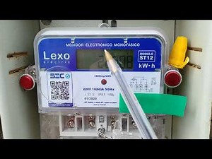 Cómo leer medidor de energía eléctrica. Medidor monofásico LEXO ST12.