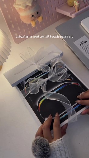 unbox my ipad pro & apple pencil pro with me !! ☻ #ipadpro #ipadessentials #ipad #ipadunboxing