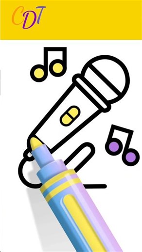 🎶 How To Draw Musical Instruments 🎨 Easy Kids Drawing #Shorts | Learn in 60 Seconds 😍🔥
