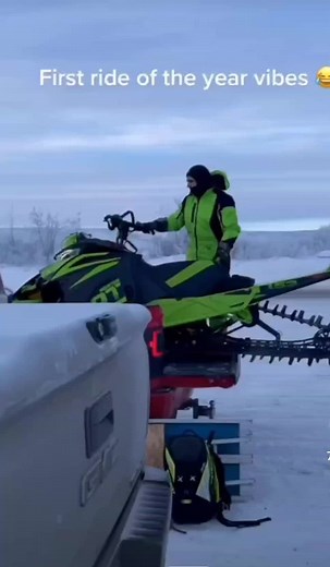 First ride of the year#snowmobile #foryou #snowfail