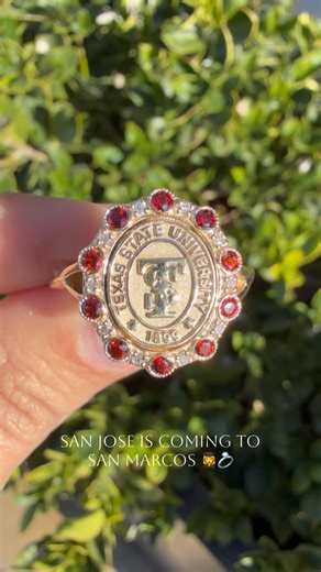 Texas State students 🤍✨ Come experience our Texas State University Ring Showcase and work one-on-one with our designers to create your ring in person. Try on different styles, compare seal options, and personalize every detail until it truly feels like you. 📍 Hilton Garden Inn, San Marcos 📅 February 14–15 Your ring. Your story. Designed your way. | San Jose Jewelers