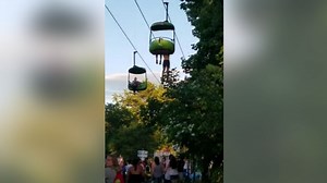 Moment teen falls from Six Flags' Sky Ride captured in video