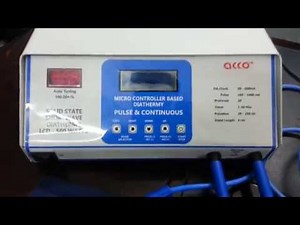 How to use Physiotherapy acco Solid State Shortwave Diathermy (500 Watt)