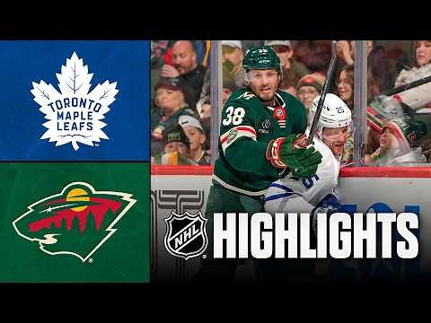Maple Leafs vs. Wild | NHL Highlights | March 15, 2026