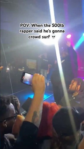 500lb Rapper vs. Crowd Surf (Gone Wrong) 💀