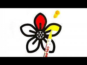 💐 Beautiful Blooming Flower Coloring Page for Kids | Spring Floral Art 🎨