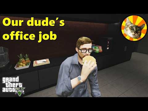 Our dude's commute to his new job | GTA V NPC roleplay