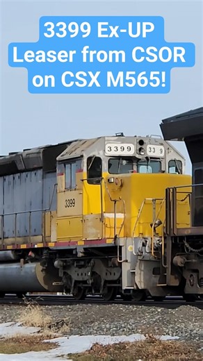 CSX 3263 Leads M565 With a Ex-CSOR / Ex-UP SD40-2 Trailing On a Manifest Through Wellington. 2/14/26