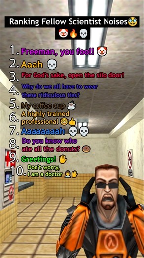 RANKING FELLOW SCIENTIST NOISES ! 🤓🤡🔥💀 / Half-Life