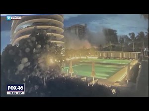 VIDEO: Security camera captures moment Miami-area condo tower collapses, many feared dead
