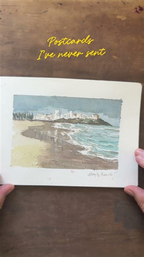 Sketchbook flip through #watercolor