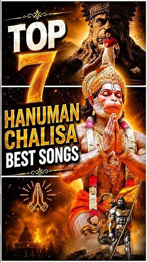 Top 7 Hanuman Chalisa Songs 🙏🚩 | Best Devotional Versions #shorts #hanumansongs