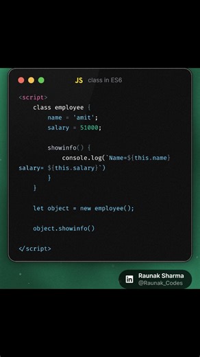 html | Java | Python | C++ | Web Dev | Full-Stack | js | Transform your JavaScript code with ES6 class inheritance—extend functionality seamlessly for robust applications. This powerful ES6... | Instagram