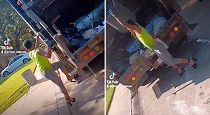Recolector de basura trabaja en tacones y la rompe en TikTok con sus pasos de baile [VIDEO]