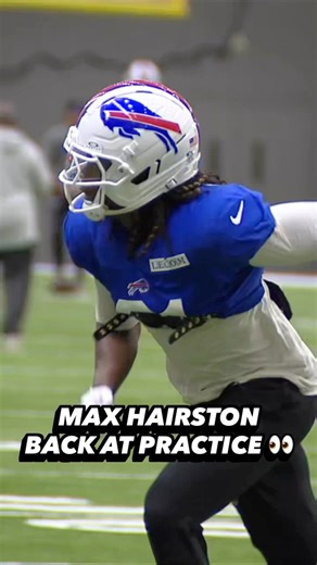 Buffalo Bills first round pick Max Hairston is back at practice for the first time that media has been able to observe since injuring his knee during training camp. #BillsMafia | 7 News WKBW