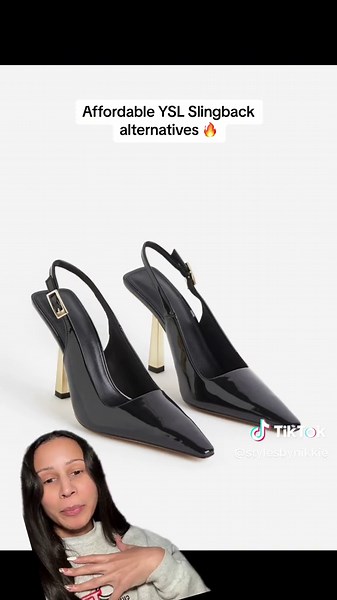 Amazon slingbacks that won’t break the bank! #slingbackheels #slingbacks #blackslingbacks #affordablefashion #amazonfinds #stapleheels #greenscreen