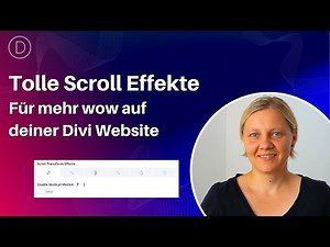 Smarte Scroll Effekte mit dem Divi PageBuilder erstellen