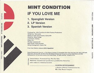 Mint Condition - If You Love Me