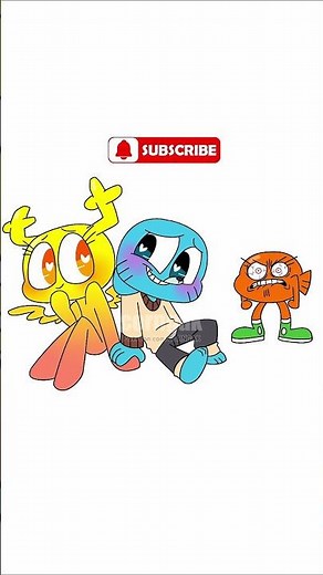 Darwin's Jealousy Gumball and Penny | Not My Problem #theamazingworldofgumball #gumball #art #shorts