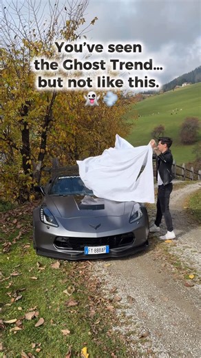 André| Corvette C7 on Instagram: "Ghost trend with your car — who’s in? 👻👇 #ghosttrend #carghosttrend #ghosttrendcar #fyp #explorepage✨ #halloween"