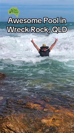 Exploring Wreck Rock's Amazing Rock Pool in Queensland