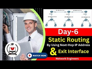 Day-6 | IPv6 Static Routing By Using Next-Hop IP Address and Exit Interface #network_engineer #ipv6