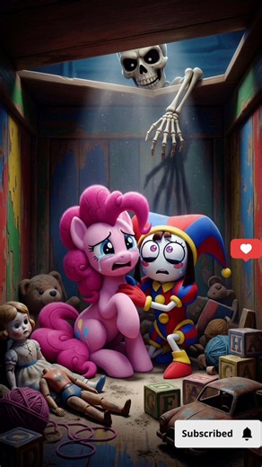 ❤️ Pinkie Pie & Pomni Hides In The Toy Box From Zombie Skeleton 🥰