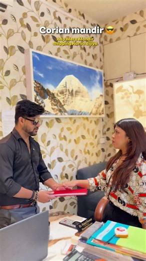 Designer Corian Marble Mandir with Light | Premium Custom Pooja Ghar Design