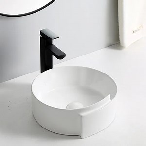 [Hot Item] Factory Porcelain Solid Surface Countertop Art Basin Bathroom Sink