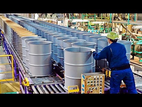 COMO se HACEN los BIDONES de ACERO🛢️| Producción en MASA de Millones de BARRILES de PETRÓLEO