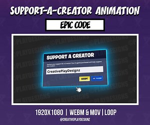 Support a Creator Epic Animation | Twitch, Youtube & Gaming Overlay - Etsy