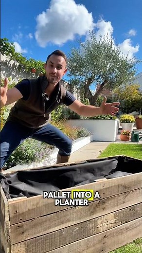 How to build a pallet planter #garden #gardening en