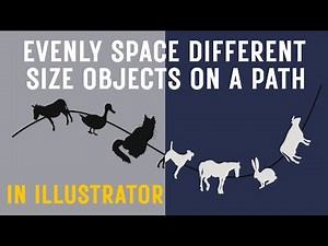 Illustrator: Space Different Size Objects Evenly Along a Path
