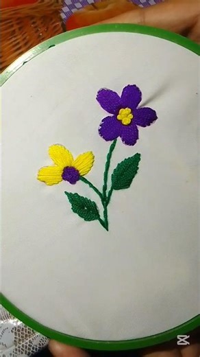 Easy Hand embroidery #makeing #embroidery #diy