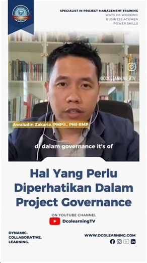 What needs to be considered for effective project governance