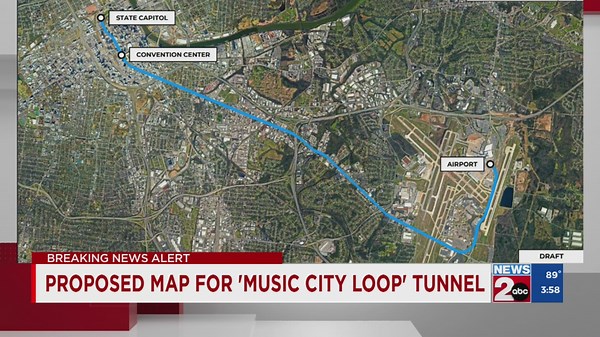 Proposed 'Music City Loop' route features stops at Music City Center, State Capitol
