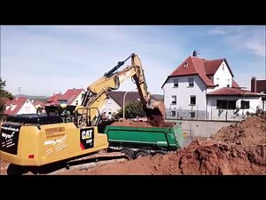 Bagger fahren. Alltag eines Baggerfahrer.