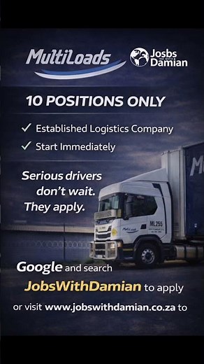 Code 14 Driver Jobs 2026 at Multi Loads (DGP Required) | 10 Positions Open – Apply Now #shorts