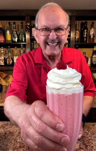 Classic Raspberry Milkshake, Happy Milkshake Monday!