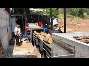 Drum wood chipper