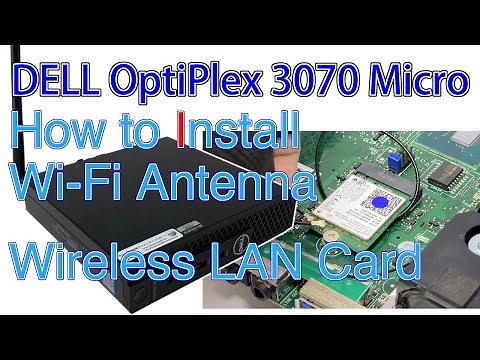 DELL OptiPlex 3070 MicroにWi-Fiアンテナと、WLANカード（無線LANカード）を取り付ける