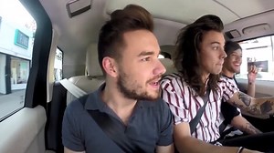 One Direction singing "Drag Me Down" in carpool karaoke