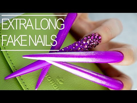 How To: Extra Long Fake Nails at Home - DIY Fake Nails