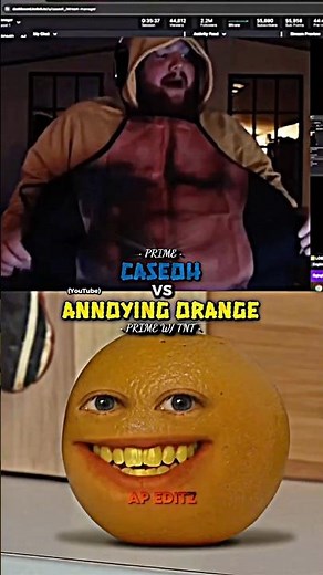 Caseoh vs Annoying Orange
