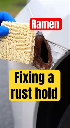 Fixing a rust hole